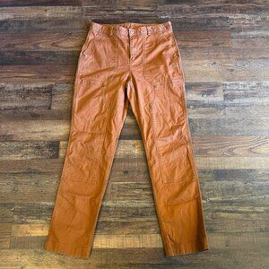 Duluth Trading Womens Carpenter Pants Utility Work Double Knee Rust Size 12x31